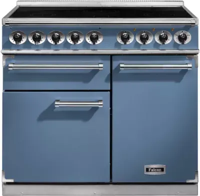 Falcon - Piano De Cuisson Induction Semi Pro Deluxe 100 Bleu De Chine Nickel