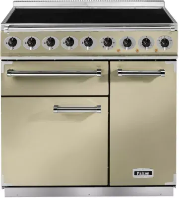 Falcon - Piano De Cuisson Induction Semi Pro Deluxe 90 Creme Chrome