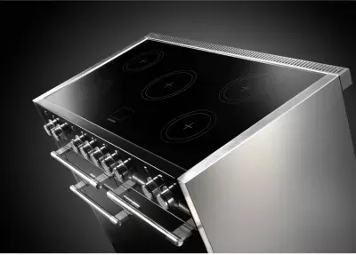Falcon - Piano De Cuisson Induction Semi Pro Mercury 110 Noir Brillant Inox — vue 4
