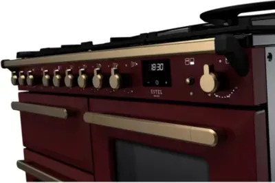 Falcon - Piano De Cuisson Mixte Deluxe Oc Tab Mix 110 Cm Bordeaux Laiton — vue 5
