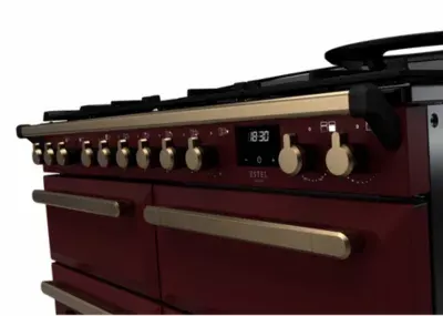 Falcon - Piano De Cuisson Mixte Estel Deluxe Bc Tab Mix 110 Cm Bordeaux — vue 5