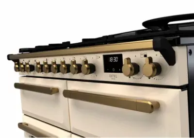 Falcon - Piano De Cuisson Mixte Estel Deluxe Bc Tab Mix 110 Cm Creme Pa — vue 5