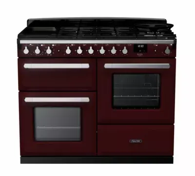 Falcon - Piano De Cuisson Mixte Estel Deluxe Oc Tab Mix 110 Cm Bordeaux