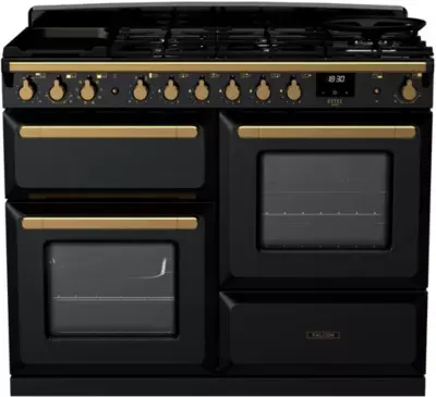 Falcon - Piano De Cuisson Mixte Estel Deluxe Oc Tab Mix 110 Cm Noir Bril