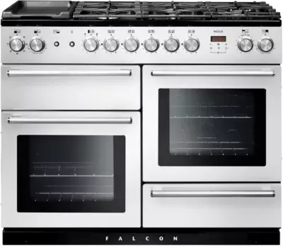 Falcon - Piano De Cuisson Mixte Nexus 110 Blanc Chrome Satiné
