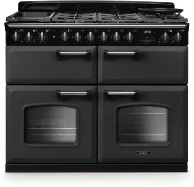 Falcon - Piano De Cuisson Mixte Ngc Tab Mix 110 Cm Ardoise Chrome — vue 4