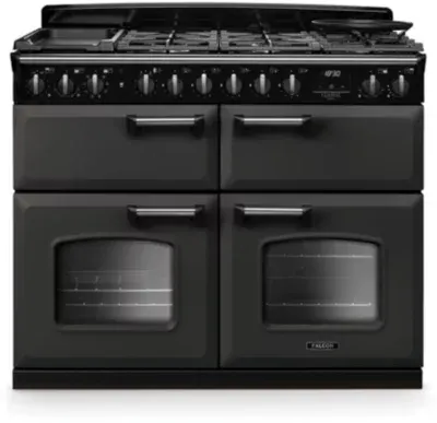 Falcon - Piano De Cuisson Mixte Ngc Tab Mix 110 Cm Ardoise Chrome — vue 3