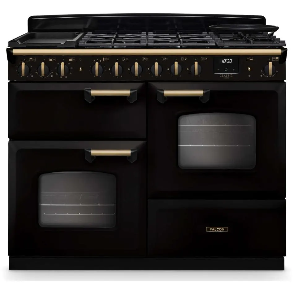 Falcon - Piano De Cuisson Mixte Ngc Tab Mix 110 Cm Noir Laiton Antique — vue 2