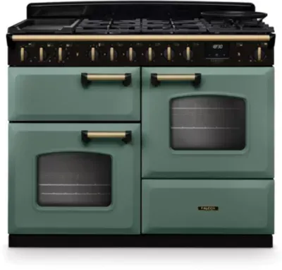 Falcon - Piano De Cuisson Mixte Ngc Tab Mix 110 Cm Vert Mineral Laiton A — vue 3
