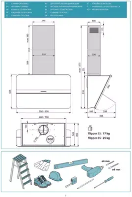 Falmec - Hotte Décorative Murale Flipper1210 — vue 7