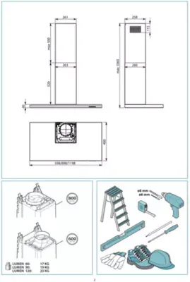 Falmec - Hotte Décorative Murale Lumen1230 — vue 7