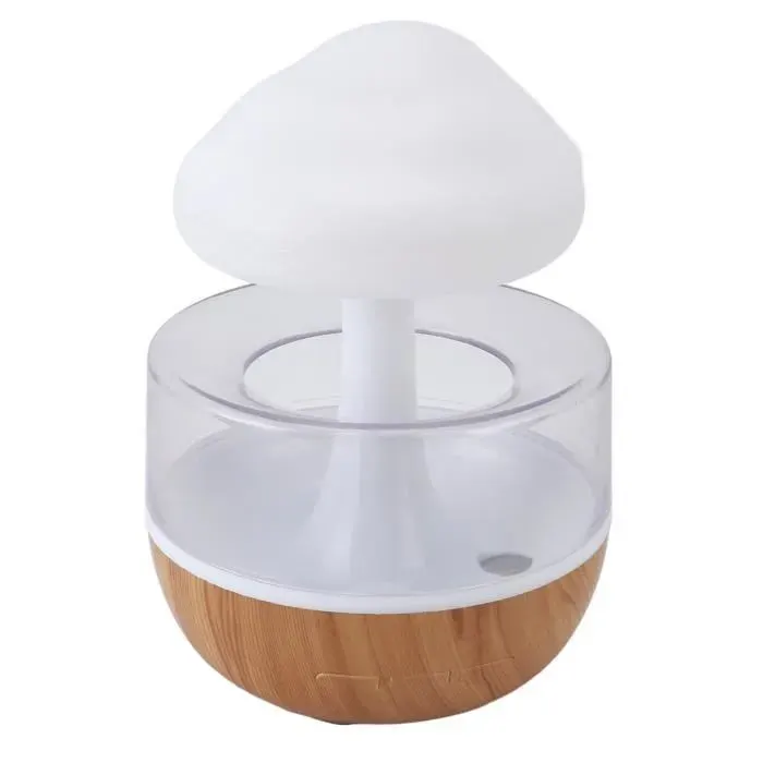 FAN-humidificateur daromathérapie Humidificateur goutte de pluie multifonctionnel silencieux grand Volume de deco diffuseur