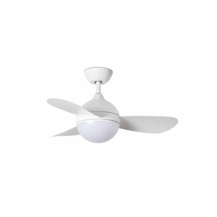 Faro HVAR Ventilateur de plafond blanc avec lumière LED