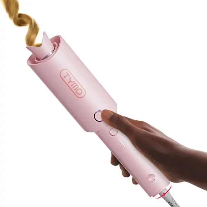 Fer à Boucler Automatique 25mm - 3 Températures Réglables Anti-Brûlure - Plaques Céramique Rose pour Tous Cheveux