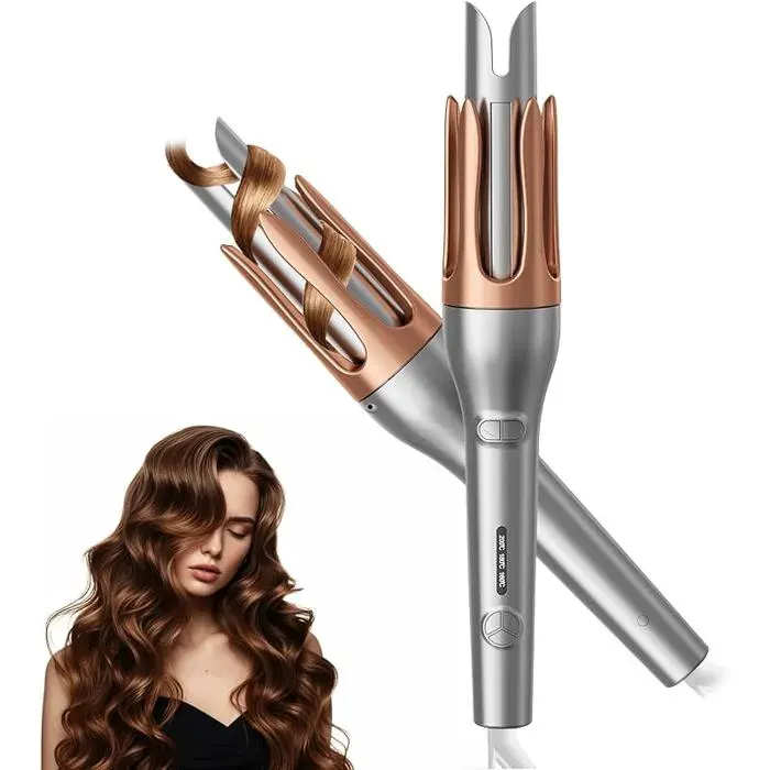 Fer à Boucler Automatique 32mm Boucleur à Cheveux Céramique avec 3 Températures (160°C 200°C) pour Tous Types de FER A FRISER