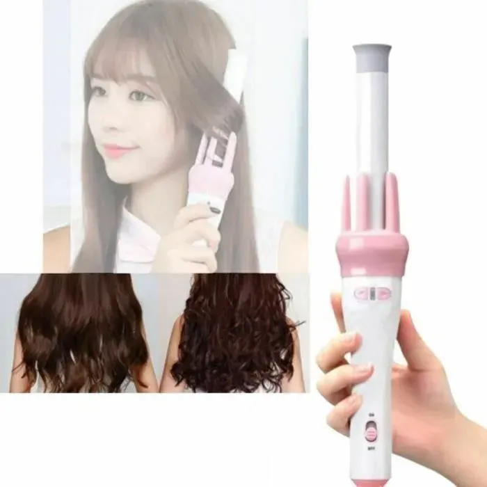 Fer à boucler automatique - Chauffage rapide Baril céramique - Coiffure femme - Rose
