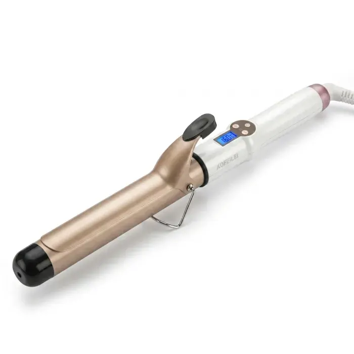 Fer à Boucler et Lisseur 2-en-1 Boucleur Cheveux avec Écran LCD Ondulations Naturelles et Volume aux Racines