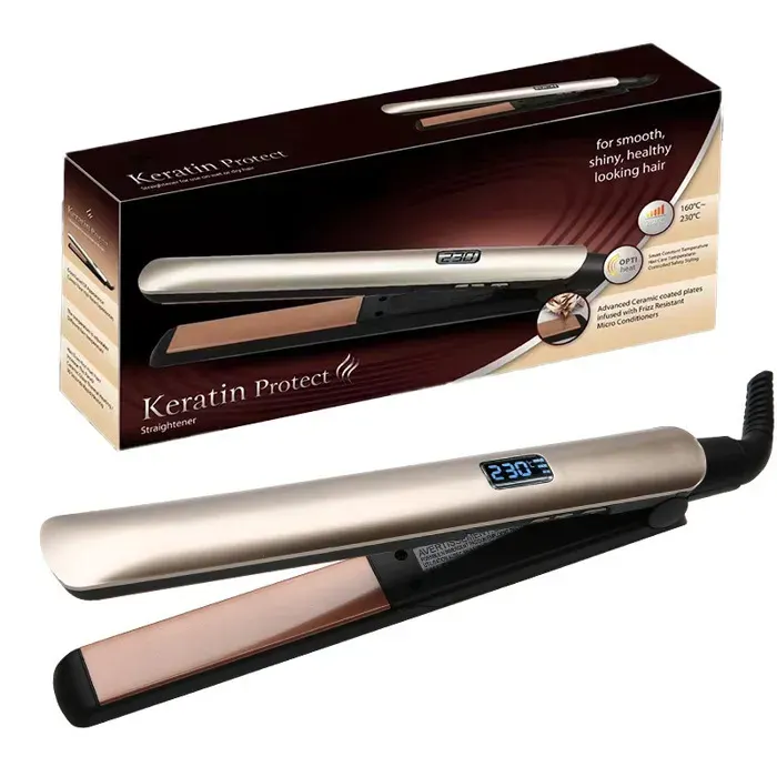 Fer à boucler - XVX - Lisseur pro 3cm 2en1 - Céramique - 4 températures - Technologie à ions négatifs
