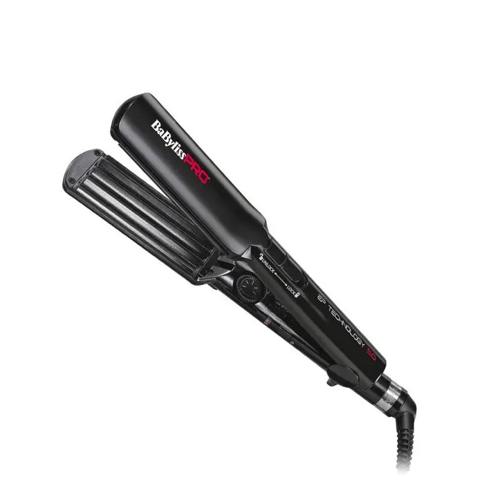 Fer à crêper - BABYLISS PRO - Plaques larges - Système de sécurité - Couleur noire - Mixte