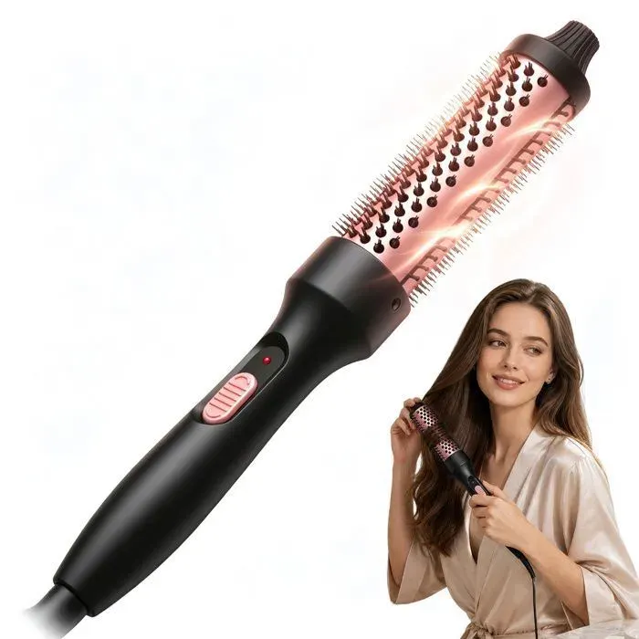 Fer à friser 28x55cm 45w - TepidBee - 220v 60hz permanente à grande frange bouclée à double usage droite et bouclée brosse à fris