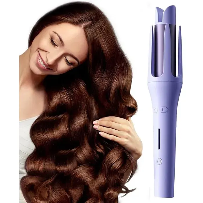 Fer à friser automatique - Fer à friser 5 en 1 - Sans fil - Boucleur - Brosse à friser rotative - Airstyler