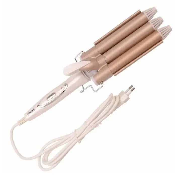 FER A FRISER - FER A BOUCLER 110-220v professionnels de haute qualité en cheveux fer à friser les cheveux le triple barillet