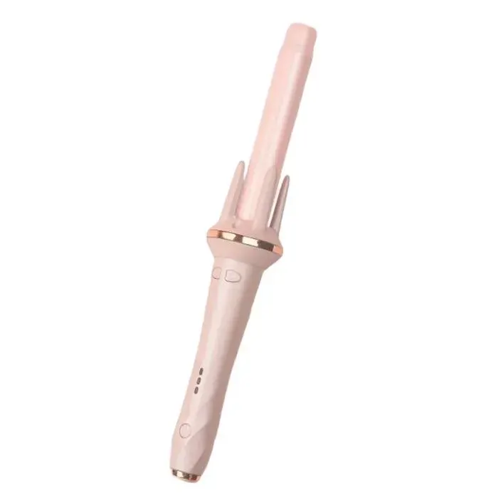 Fer à friser ions négatifs 3 réglages de température chauffage rapide coiffage longue durée rose
