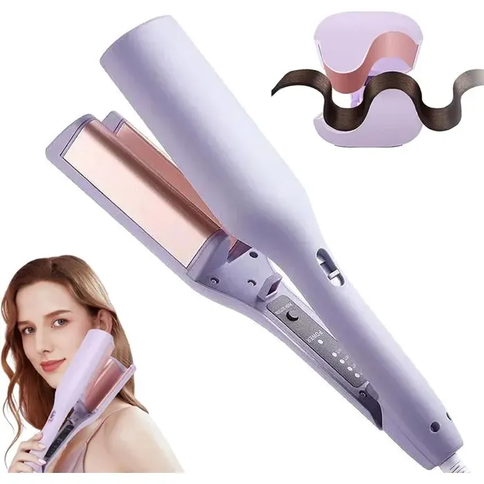 Fer à friser pour boucles larges - Fer à friser professionnel - Boucles de 32 mm - Contrôle automatique de la tension - Chauffe
