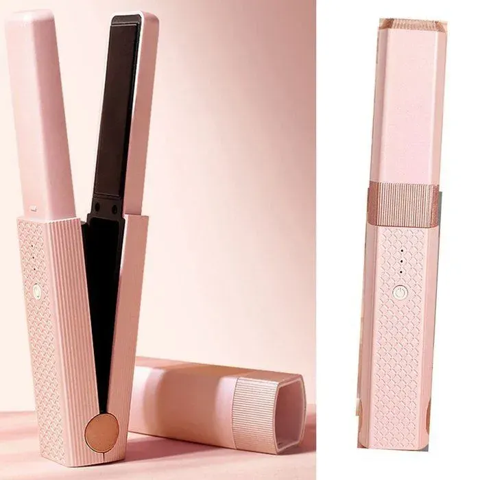 Fer à lisser 2 en 1 - XVX - Mini fer à lisser sans fil - Rechargeable USB-C - 3 températures