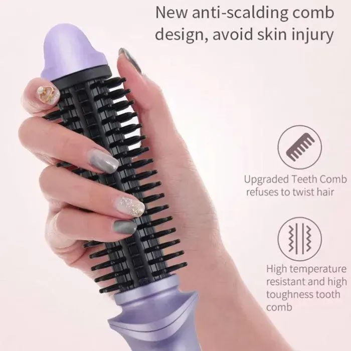 Fer à lisser et boucler 2 en 1 - Fer à boucler - Fer à boucler électrique portable multifonction - Brosse intelligente 2 en 1 pour
