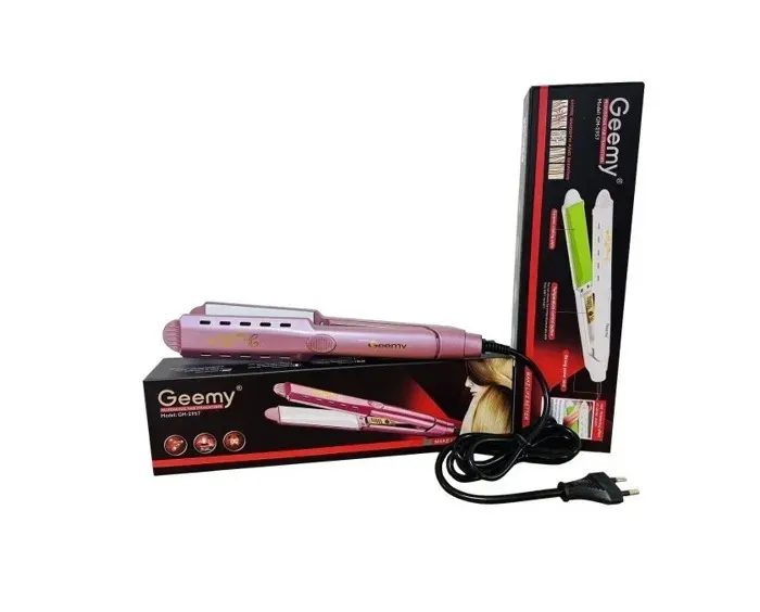Fer à lisser - GEEMY - GM-2957 - Rose - 140-210°C - Pour tous types de cheveux