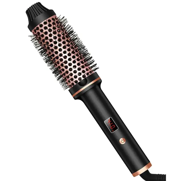 Fer à lisser ionique professionnel fer à friser brosse chauffante pour coiffure