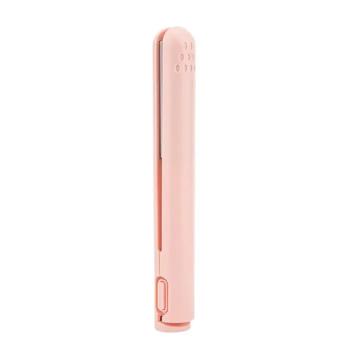 Fer à lisser - KIMISS - Mini Fer à Lisser 2 en 1 - Céramique - Sans Fil - USB Rose
