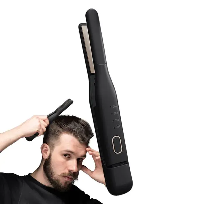 Fer à lisser sans fil-1 pièce 4 vitesses de température fer à friser portable unisexe Aucuneary