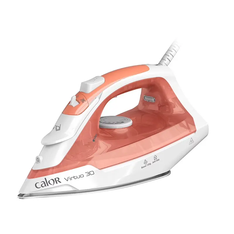 Fer À Repasser Calor Fv2c40c0 Virtuo 30 — coloris Blanc et orange