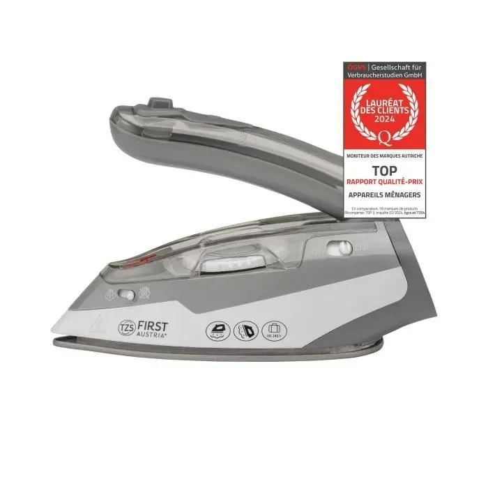Fer à repasser de voyage 70ml - Mini Fer avec poignée Pliable - 110V-220V TZS First Austria