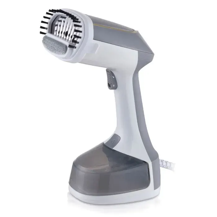 Fer à repasser mini - Jucnuz - 11x13x25cm 1500W fer de voyage fer à vapeur portable fer à main fer compact 3 réglages de température — coloris Gris
