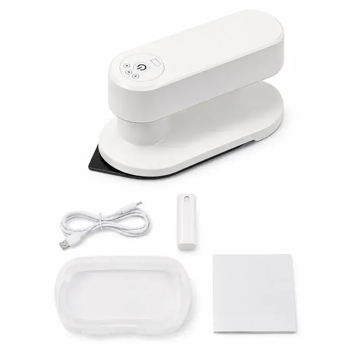 Fer à repasser portable sans fil AOP IM-168 3 températures chauffe rapide 30 s USB rechargeable blanc 345 g