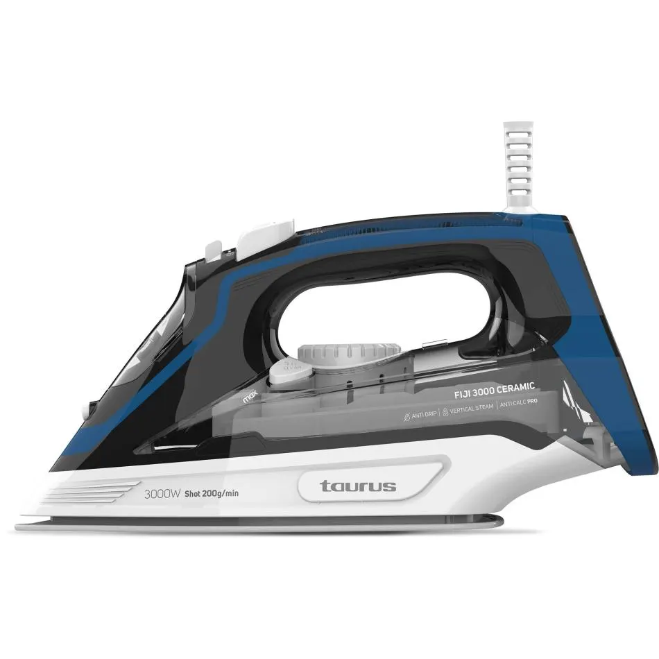 Fer à repasser TAURUS FIDJI3000CERAMIC — coloris Bleu et noir