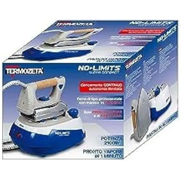 Fer à repasser TERMOZETA No Limits Super C - Blanc - 2400W - Pression de vapeur 5 - Débit de vapeur 40 g/min