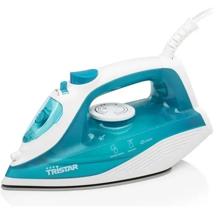 Fer à repasser TRISTAR ST-8300 - Semelle céramique - Vapeur réglable - 2000W