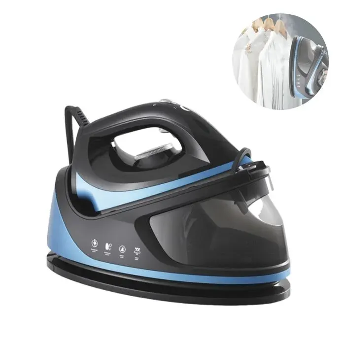 Fer à repasser vapeur - 2000W - Réservoir 11L - Débit vapeur 40‑60g/min - Pour repassage horizontal et vertical - Noir