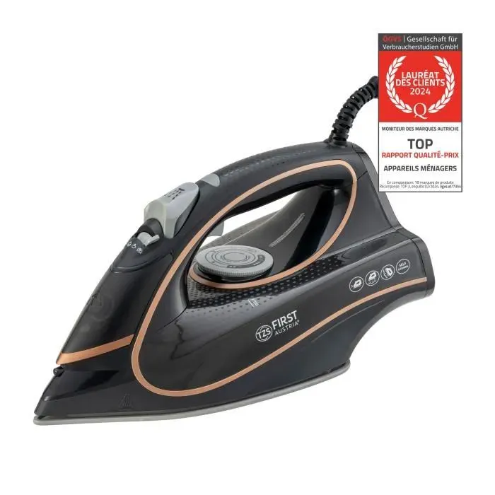 Fer à repasser vapeur 2800-3200W Semelle en céramique Auto-nettoyage Vapeur verticale Réservoir deau de 045 l 13 kg