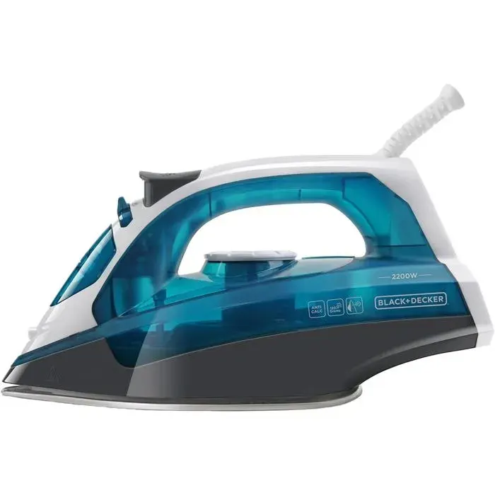 Fer à repasser vapeur - ESTAMPILLE - BXIR2200E - 2200W - Pressing 120g/min - Semelle en acier inoxydable
