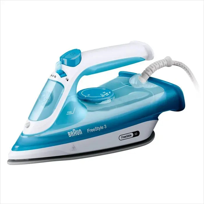 Fer à vapeur BRAUN FI3144 BL FreeStyle 3 - Semelle SuperCeramic - Puissance 2400 W - Vapeur constante 45 g/min
