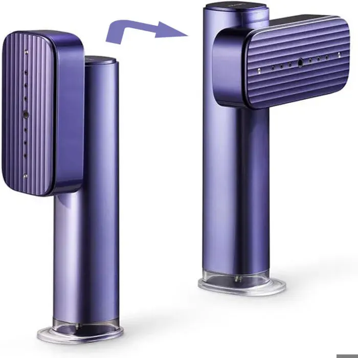 Fer à vapeur fer à main violet petit fer portable pour usage domestique 100 mlréglage de la température à trois vitesses