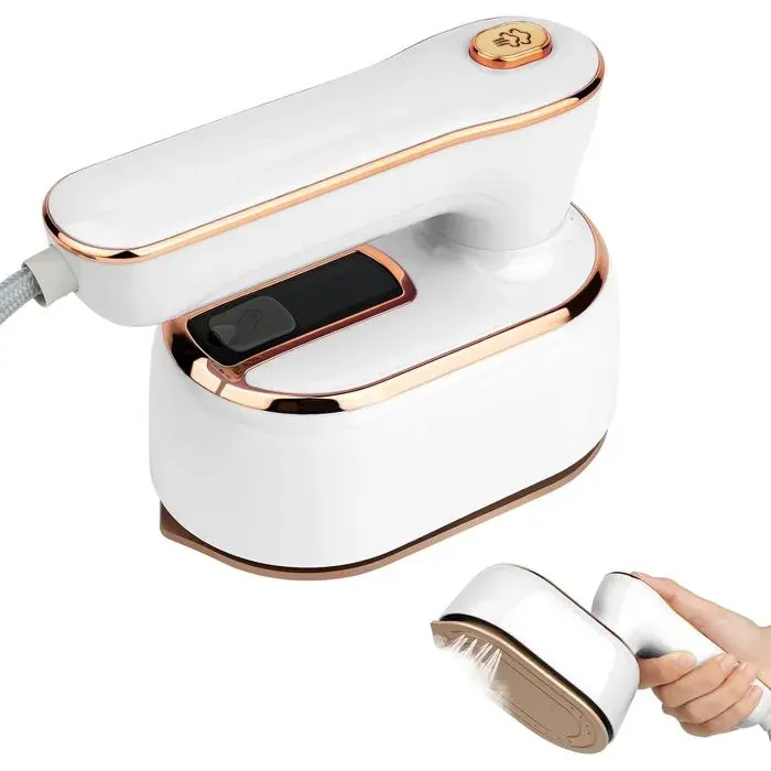 Fer à vapeur portable blanc - Chauffage rapide en 20 s - 1000 W - Réservoir deau 100 ml — coloris Blanche