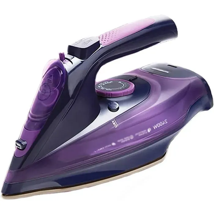 Fer à Vapeur Repasser 2400W Sans fil 5 Vitesse Réglable Anti-goutte Anti-calcaire