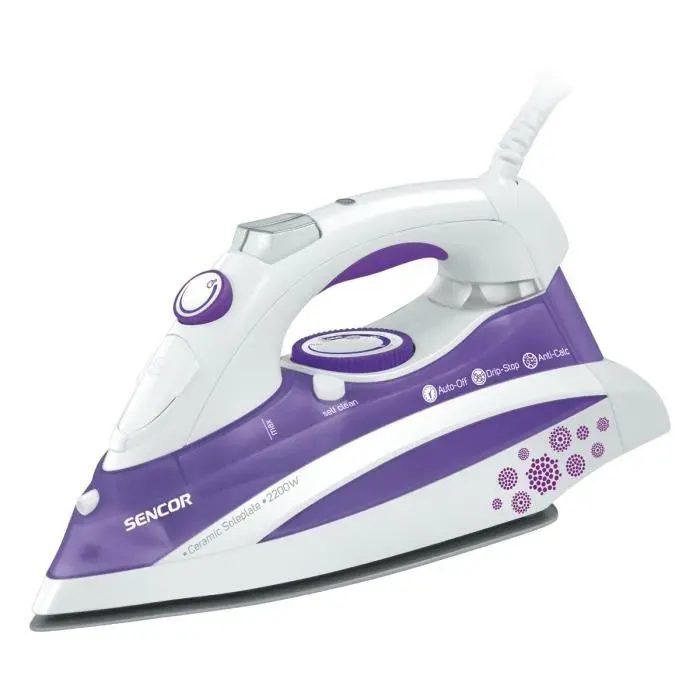 Fer à vapeur SENCOR - SSI 8441 VT - Céramique - 2200W - Vapeur variable - Anti calc automatique