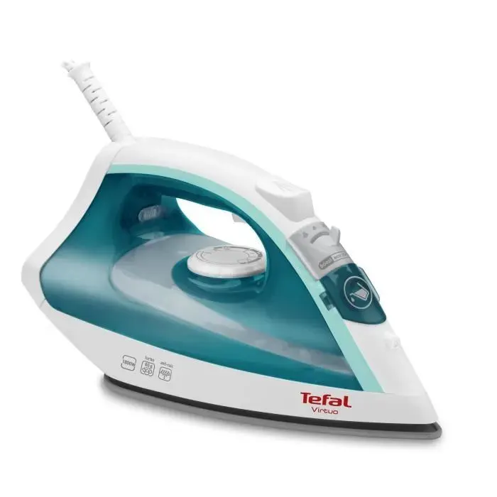 Fer à vapeur - Tefal - Virtuo FV1710 - 80 g/min - 1800 W - Vert et Blanc
